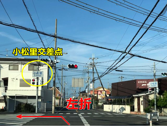 JR阪和線・久米田駅方面・和泉市からの道順２